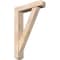 Ekena Millwork Traditional Craftsman Smooth Bracket w/ Offset Brace, Douglas Fir, 5 1/2"W x 24"D x 36"H BKT0604X24X36TRA04SDF - alternate 1